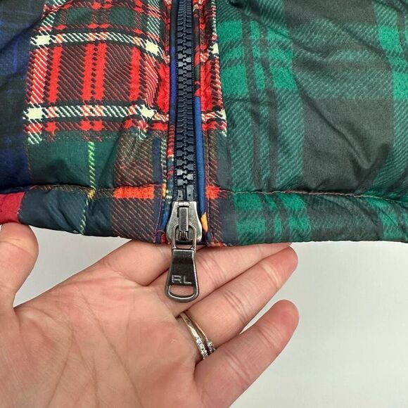 Polo Ralph Lauren Men’s Unisex Ripstop Patchwork Aztec Goose Down Zip Jacket - Picture 13 of 15